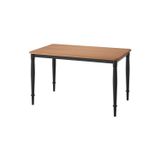 IKEA DANDERYD mutfak masası, çam kaplama-siyah, 130x80 cm, 4 kişilik