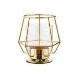 IKEA Dekoratif Tealight Mumluk Yükseklik 10 Cm İkea Metal Mumluk Altın Renk Mum Kabı