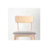 IKEA döşemeli ahşap sandalye, dişbudak-Tallmyra beyaz siyah