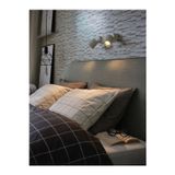 IKEA duvar lambası, beyaz, 7 cm, 2'li Ampul ayrı satılır. GU10 LED ampul önerir