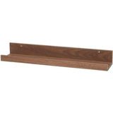 Ikea Duvar Rafı Ceviz Görünümlü Koyu Ahşap Renk Meridyendukkan 55 cm Çerçeve-Dekorasyon Rafı