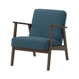 IKEA EKENASET tekli koltuk ceviz görünümlü-axvall koyu gri-mavi - 50624331