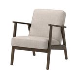 IKEA EKENASET tekli koltuk ceviz görünümlü-kilanda açık bej - 80624344