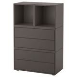 IKEA EKET dolap kombinasyonu koyu gri - 49221788