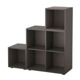IKEA EKET dolap kombinasyonu koyu gri - 69190861