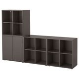 IKEA EKET dolap kombinasyonu koyu gri - 89190935