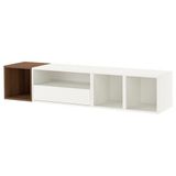 IKEA EKET duvar dolabı kombinasyonu beyaz-ceviz görünüm - 49580998