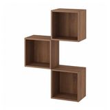 IKEA EKET duvar dolabı kombinasyonu ceviz görünümlü - 69567496