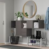 IKEA EKET duvar dolabı kombinasyonu koyu gri - 09329390