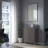 IKEA EKET kapaklı dolap ünitesi koyu gri - 39388000