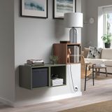 IKEA EKET kapaklı duvar dolabı kahverengi-ceviz görünüm - 79533019