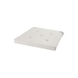 IKEA Ekru Renk Sandalye Minderi 35-42x40 cm, Pamuk, Cırt Cırtlı Bant