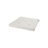 IKEA Ekru Renk Sandalye Minderi 35/42x40x4 Cm Cırt Cırtlı Bant , Pamuk