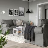 IKEA EKTORP 2'li kanepe hakebo koyu gri - 09509013