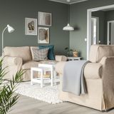 IKEA EKTORP 2'li kanepe kilanda açık bej - 49509025