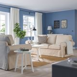 IKEA EKTORP 3'lü kanepe kilanda açık bej - 69509010