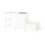 IKEA ENHET/LANGUDDEN çamaşır odası ve banyo için dolap kombinasyonu beyaz - 59613333
