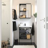 IKEA ENHET/TVALLEN banyo mobilyası seti antrasit - 89547520