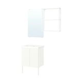 IKEA ENHET/TVALLEN banyo mobilyası seti beyaz - 89613355