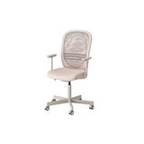 IKEA ergonomik çalışma sandalyesi, siyah-bej, kolçaklı
