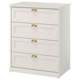 IKEA FAGELFJALLET 4 çekmeceli şifonyer kırık beyaz - 60611639