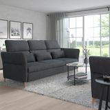 IKEA FAMMARP 3'lü kanepe tallmyra siyah-gri - 49423017