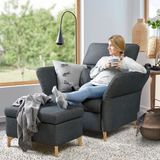 IKEA FAMMARP berjer ve puf tallmyra siyah-gri - 19487831