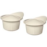 IKEA Fargklar Cilalı Bej 15x13 cm Fırın-Servis Kabı