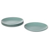 IKEA FARGKLAR tatlı tabağı seti mat açık turkuaz - 90477168