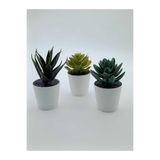 IKEA Fejka Kaktüs 3'lü Set, 6 cm, Beyaz Saksılı Yapay Bitki