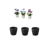 IKEA FEJKA Yapay Bitki Seti, 3'lü, Hercai Menekşe, 6 cm, Persillade Saksı ile