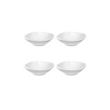IKEA Feldispat Porselen 4 Adet Çukur Tabak Seti - 20x20 cm Beyaz (Mikrodalga ve Makinaya Uygun)