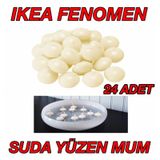 IKEA Fenomen Natürel Yüzen Mum