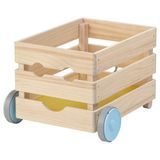 IKEA FLISAT tekerlekli oyuncak kutusu çam - 10620127