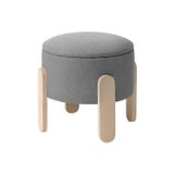 Ikea Förlunda Vissle Minder, Saklama Gözlü Puf, Çap: 44 Cm Yükseklik: 41 Cm