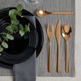 IKEA FÖRNUFT 6 kişilik çatal bıçak takımı pembe-altın rengi - 90581966