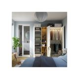 IKEA /FORSAND gardırop beyaz-meşe görünümlü - 39607253