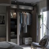 IKEA /FORSAND gardırop koyu gri - 89502767