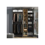 IKEA /FORSAND gardırop koyu gri-meşe görünümlü - 59607266