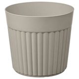 IKEA FRAKENVAXT alüminyum saksı koyu gri-bej - 00610609