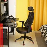 IKEA FREDDE/MATCHSPEL oyuncu masası ve sandalyesi siyah - 19440787