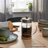 IKEA French Press Çay Kahve Demleme Paslanmaz Çelik & Cam & Bambu 1 Litre - Yok - Şeffaf