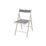 IKEA Frösvı Beyaz-Knisa Açık Gri Katlanır Sandalye Masif Ahşap 1ADET