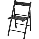 Ikea Frösvı Katlanır Sandalye 45 x 83 cm Siyah Masif Ahşap Yer Dayanıklı Tasarruflu - 44x51x77 cm