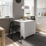 IKEA FRÖSVI katlanır sandalye siyah-knisa koyu gri - 50534321