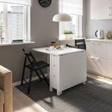 IKEA FRÖSVI katlanır sandalye, siyah-knisa koyu gri