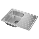 IKEA FYNDIG/LILLVIKEN tek gözlü damlalıklı eviye paslanmaz çelik - 09158185