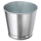 IKEA Galvanizli Gümüş Renk Saksı Bitki Çiçek Saksısı 9 cm Çelik