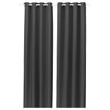 IKEA GINSTMOTT fon perde/2 kanat koyu gri - 50605417
