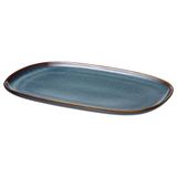 IKEA Gladelig Mavi 31x19 cm Servis Tabağı